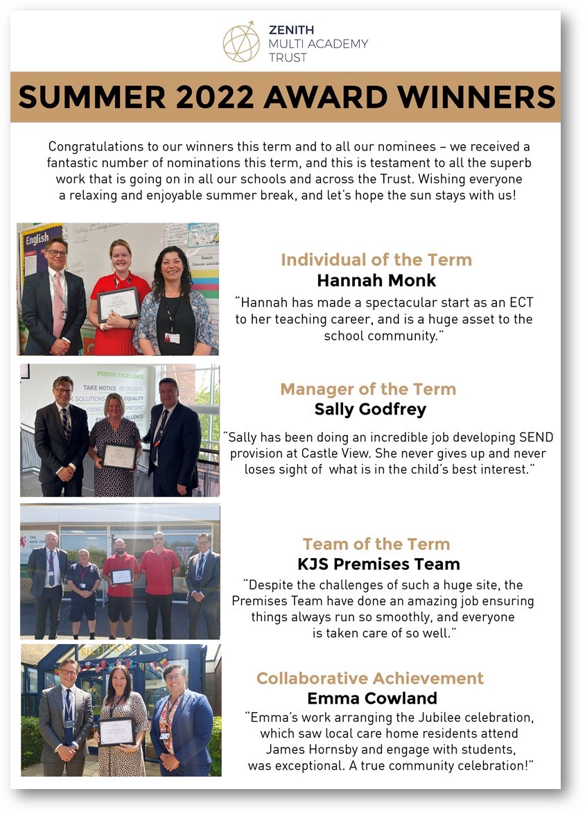 Zenith MultiAcademy Trust Zenith Benefits